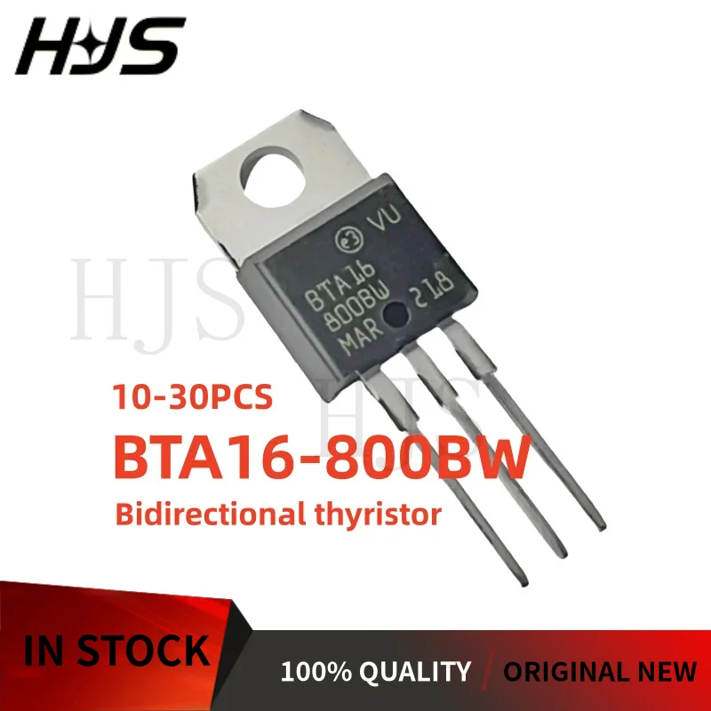 

10-30pcs TO-220 100%NEW BTA16-800BW BTA16 800BW BTA16800BW Bidirectional thyristor In Stock