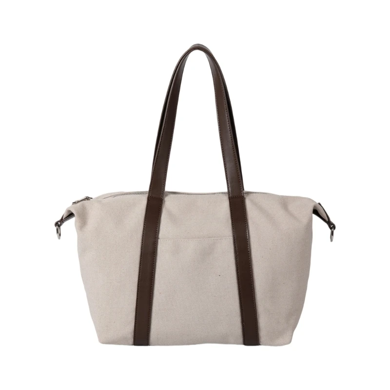 

340D Unisex Fashion Shoulder Bag Spacious Handbag Canvas Shopper for Work and Daily