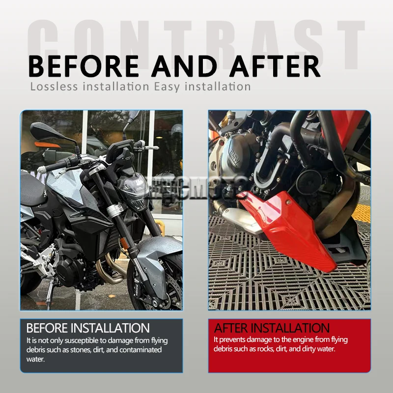 Motorcycle Engine Spoiler Chassis Shroud Fairing F900R 2018-2023 Exhaust Guard Protection Cover For Bmw F900XR 2019-2023 2022