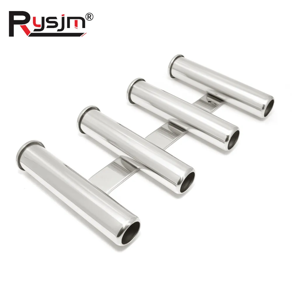 

Wall-Mounted Stainless Steel Fishing Rod Holder Fishing Pod Rack Boat Accessories for Marine Yacht Camper RV 4 Tube Rod Holder