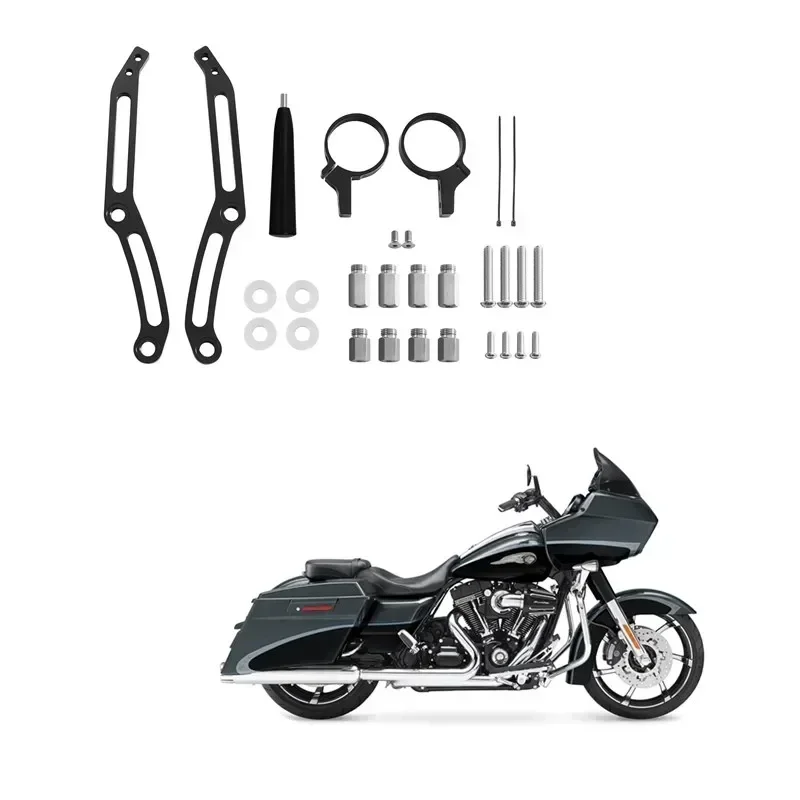 

For Harley Touring CVO Street Electra Glide Road King Ultra Limited 2014-2024 Remote Rear Suspension Shocks Bracket Hardware