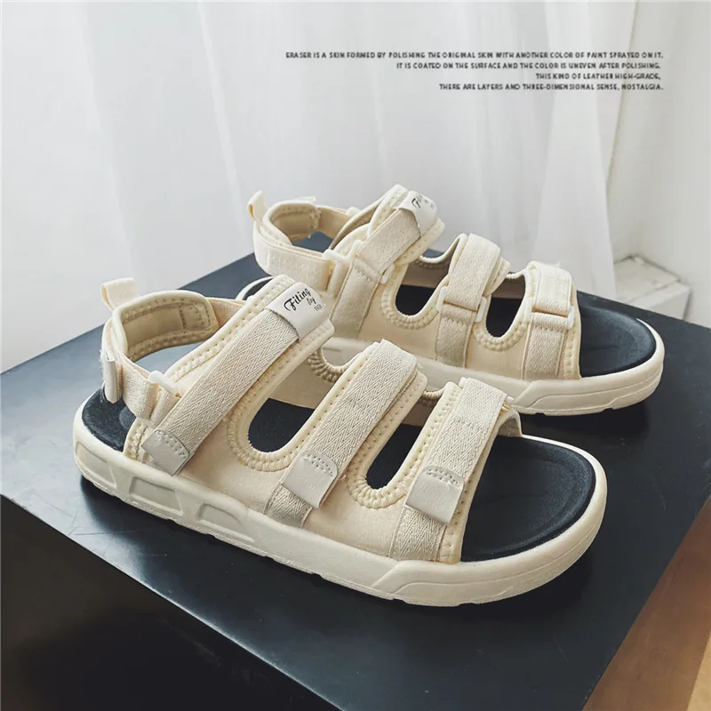 Men Summer Sandals 2024 New Slippers Korean Trendy Personalized Couples Versatile Sports Leisure zapatilla hombre mens slides