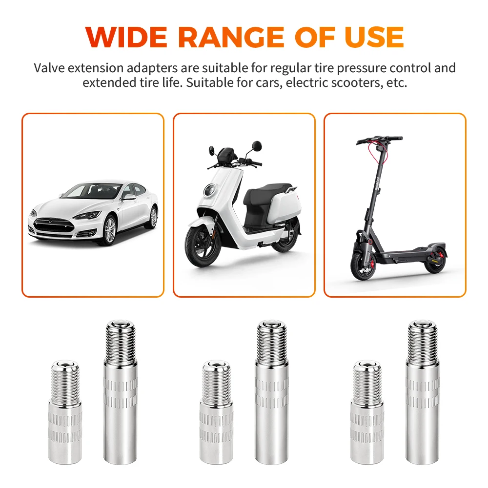 Extension Air Valve Adapter for Xiaomi M365 / 1S / Pro Max G30 G30D Electric Scooter Motor Wheel Inflatable Tire Nozzle Parts