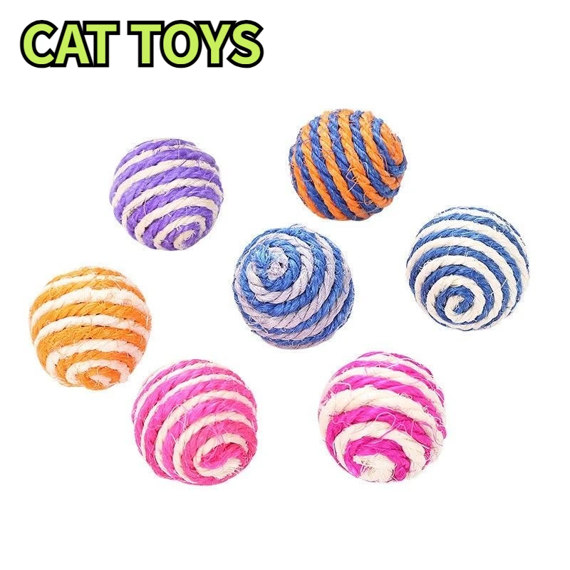 

Colorful Bell Cat Ball Scratching Claw toy Pet Chew Fuzzy Plush Ball Cat Toy Rolling Ball Scratch Toy Kitty Kitten Novelty Gift