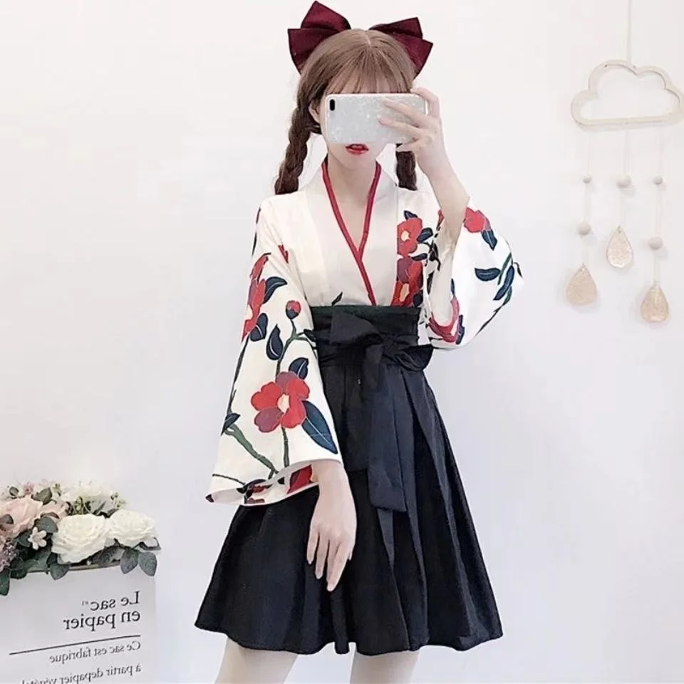 Roupa tradicional hanfu han para mulheres, estilo chinês antigo, melhoria da dinastia Ming, vestido asiático, casaco lindo, saia menina