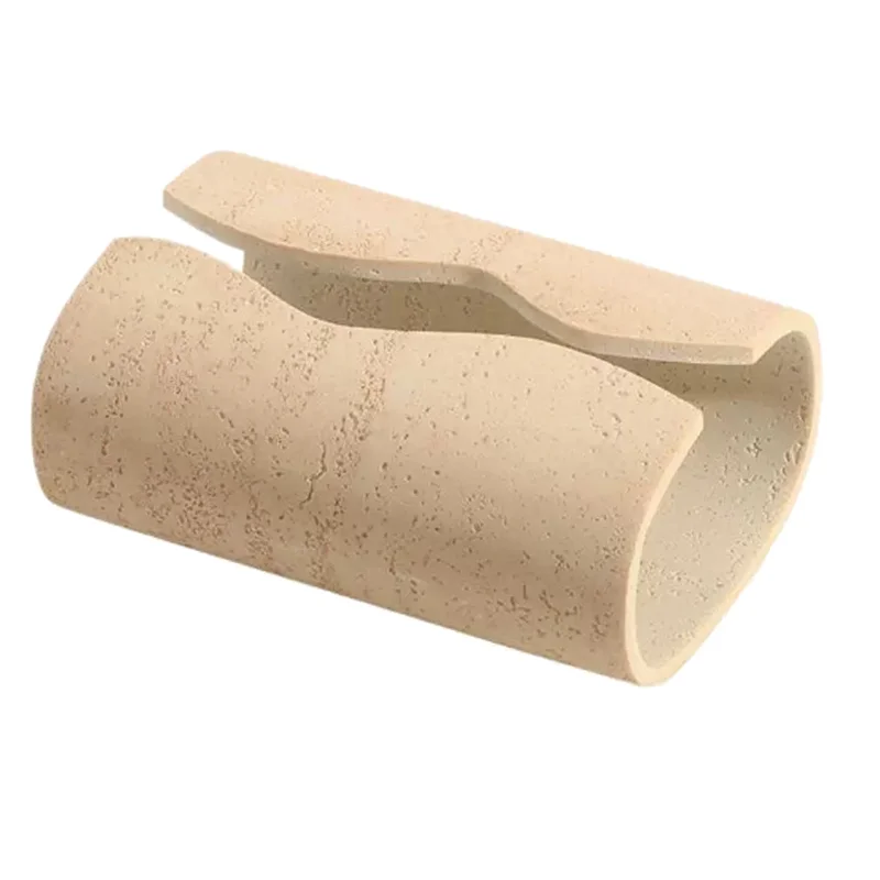 

RMWIN-Vintage Cave Stone Tissue Box Resin Coffee Table Napkin Paoper Organizer For Bedroom Living Room
