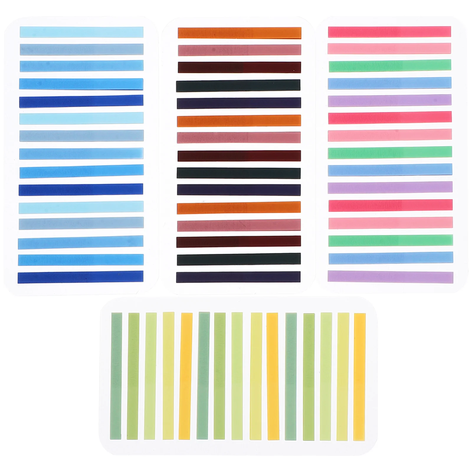 

4Set Reading Label Sticky Index Tabs Ultra-Thin Writable Repositionable Page Tabs Book Flags for Study File Organization