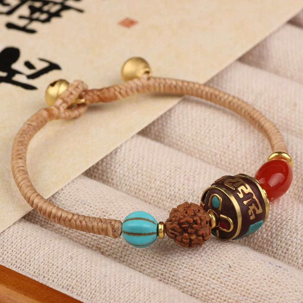 Fashion Colorful Tibetan-style Bracelet Nepal Tibetan Style Retro Bohemian Bracelet Exotic Handmade Vintage Beaded Bracelet Gift