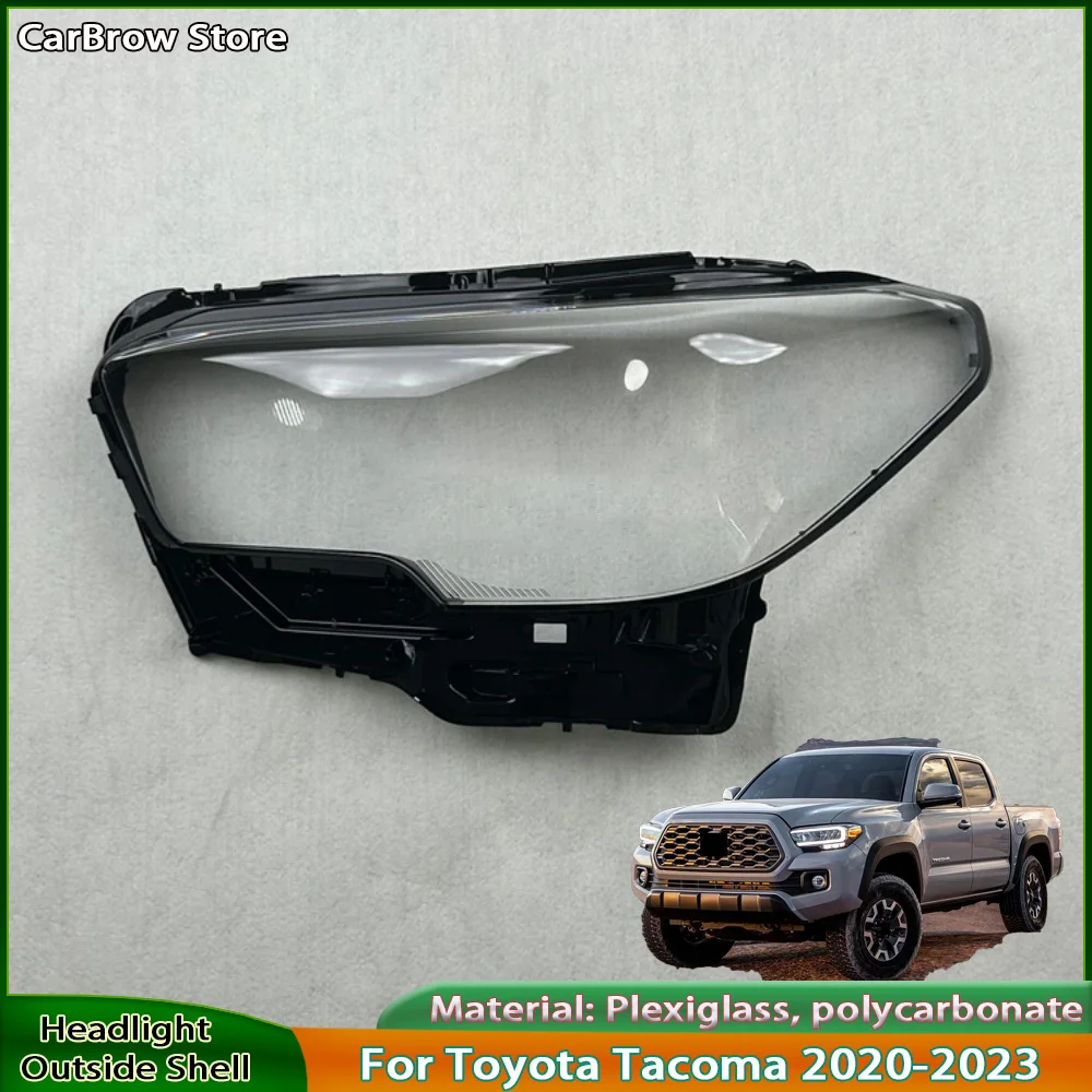 

For Toyota Tacoma 2020 2021 2022 2023 Headlamp Cover Transparent Headlight Shell Lens Plexiglass Auto Replacement Parts