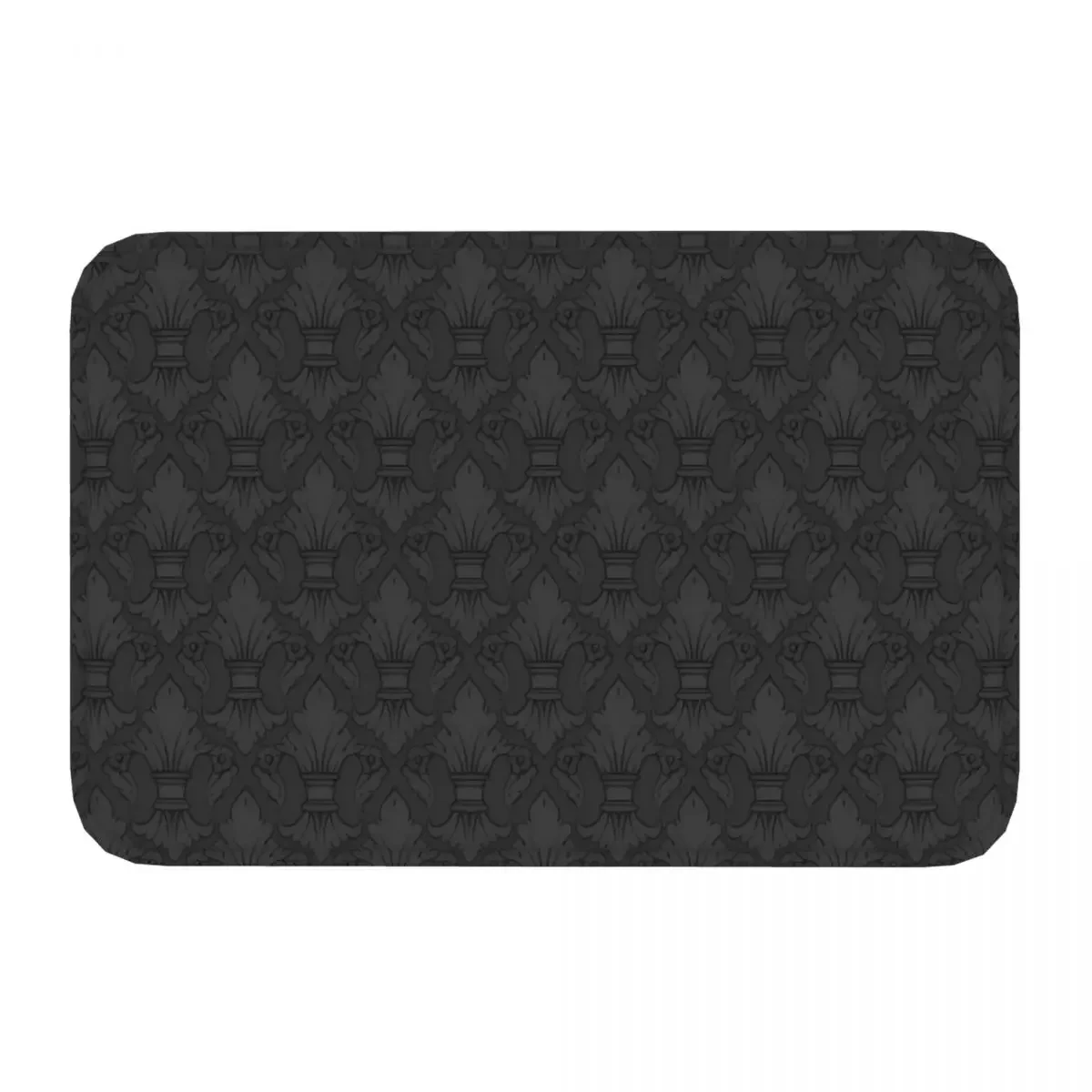 Fleur De Lys Bathroom Mat Gray Rug Home Doormat Kitchen Carpet Decor