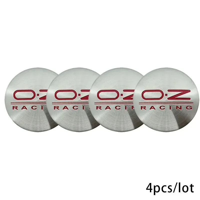 4PCS 56MM OZ Emblem Car Wheel Center Hub Caps Stickers For NISSAN Audi Mazda Honda Tesla Lexus Chevrolet Hyundai