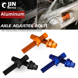 M10 Rear Axle Blocks Chain Adjuster Bolt Screw Dirt Bike For SX F EXCF 125 150 250 350 450 530 690 990 1190SMC SMR Adventure RC8