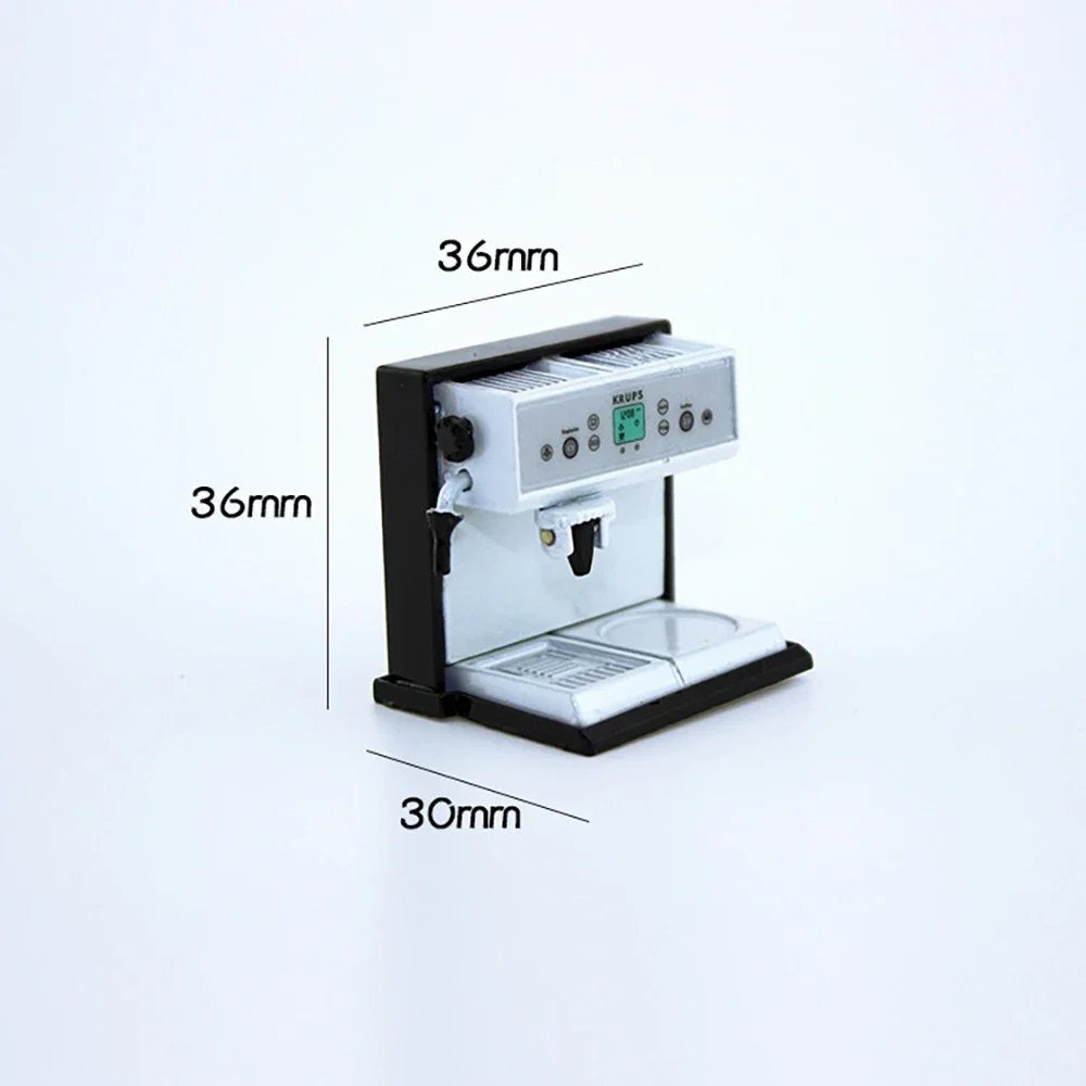 1/12 Dollhouse Miniature Accessories Mini Metal Coffee Machine  Model Toys for Doll House Decoration