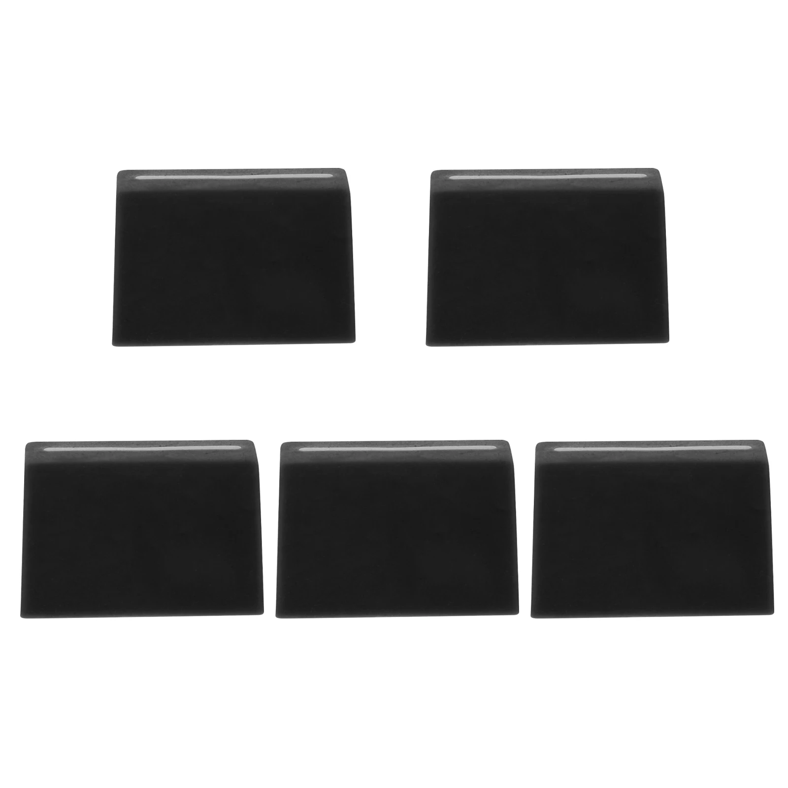 

5pcs Mixer Slider Fader Knobs Replacement Black Rubber Caps For Audio Sound Console Shaft Fader Sliders Replacement Shaft Knobs