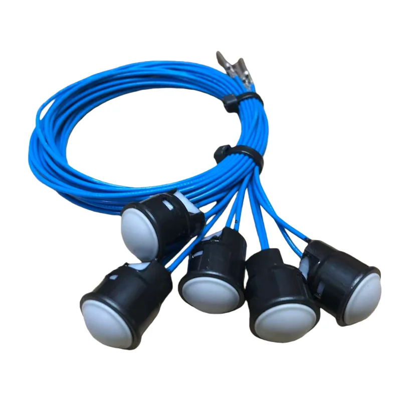 

5PCS Excavator Joystick Push Button (grey 2 Line) 635-8205 for CAT 336Gc 330Gx