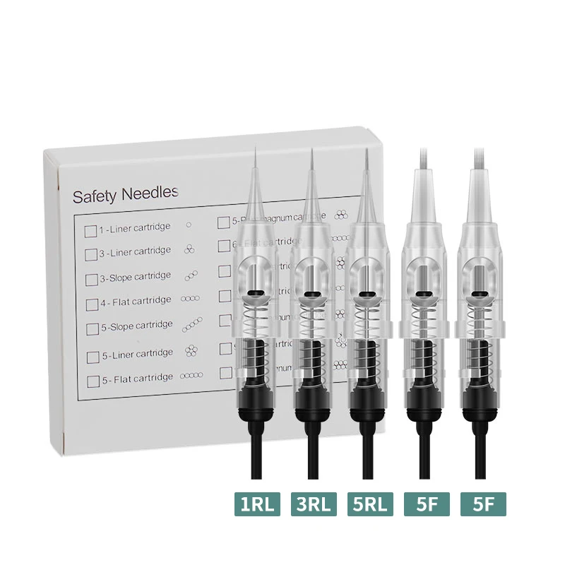 Disposable Sterilized Needle Tattoo Needles 1RL 3RL 5RL 5F 7F Micropigmentation Needles For Permanent Makeup With Ship In 24H