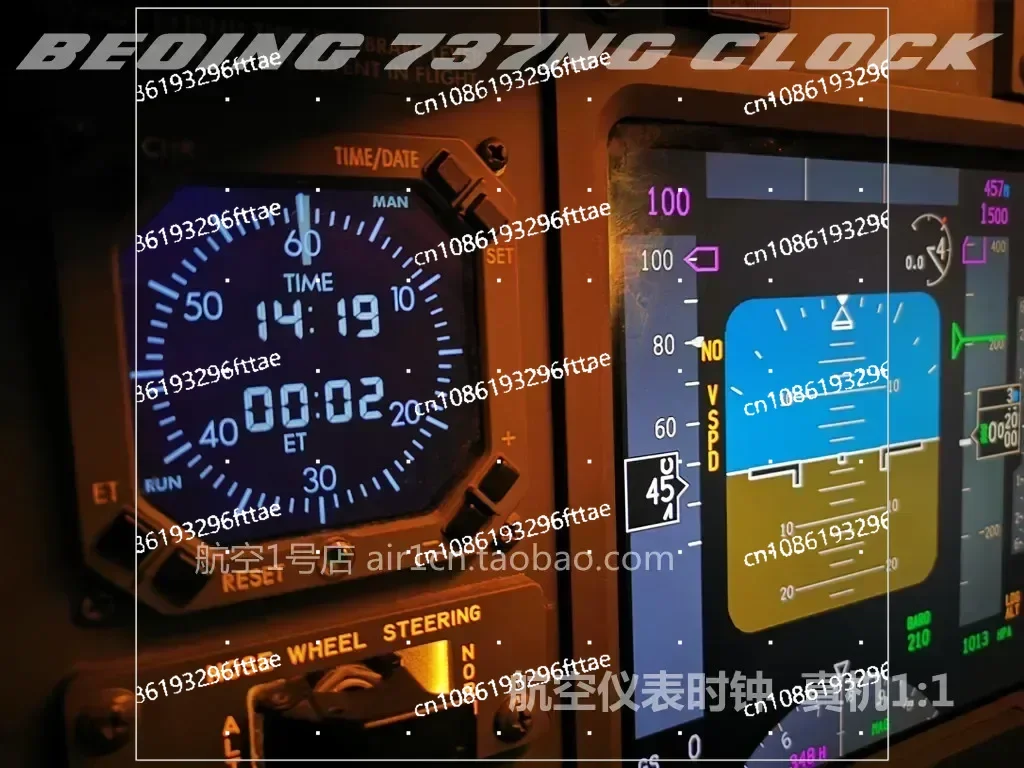 2022new 737 CLOCK Boeing BOEING Simulator Aviation Instrument Clock Alarm Clock, Aircraft Simulation Clock