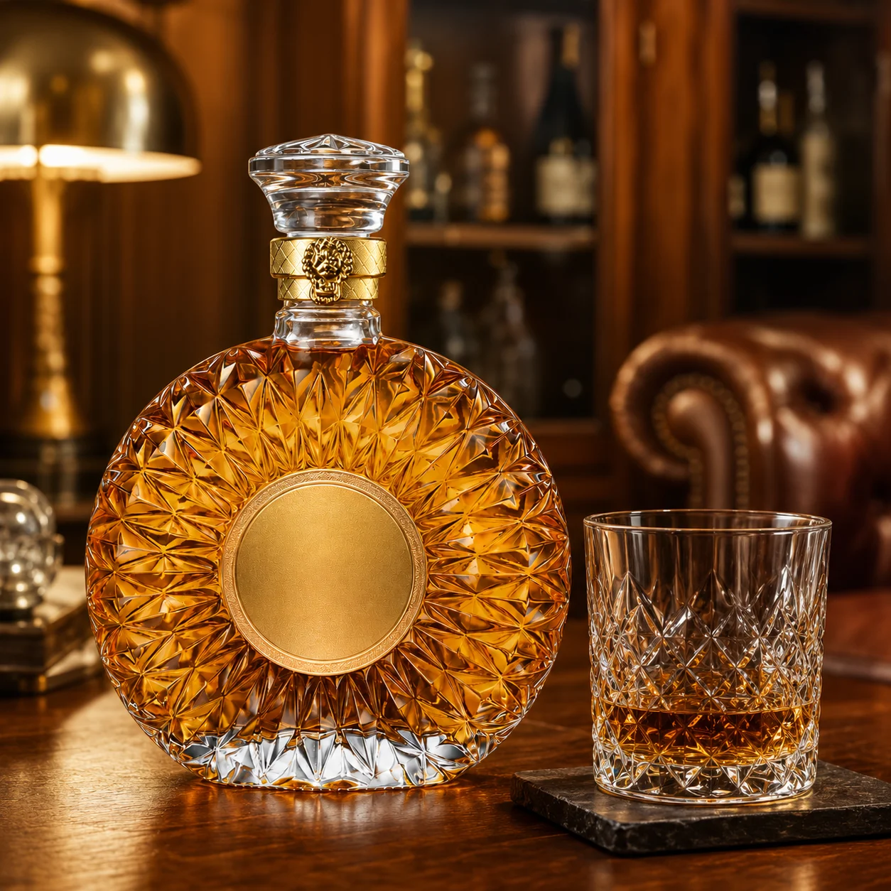 Glass Whiskey Decanter, 500 ml - Bottle Stopper Set ulasan dan harga
