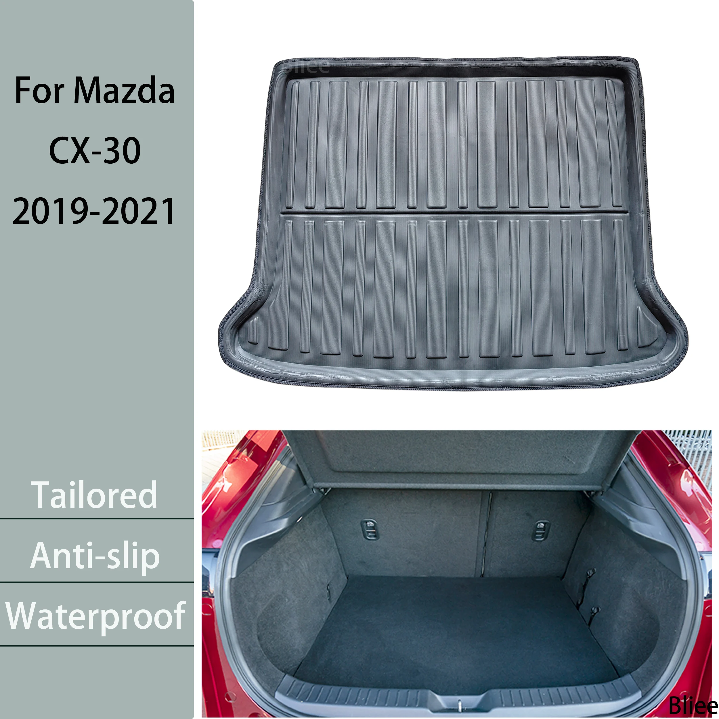 Per Mazda CX-30 CX30 2019 2020 2021 Su Misura Baule Posteriore Zerbino Cargo Liner Boot Vassoio Da Pavimento 3D EVA Kick Protector Accessori Auto