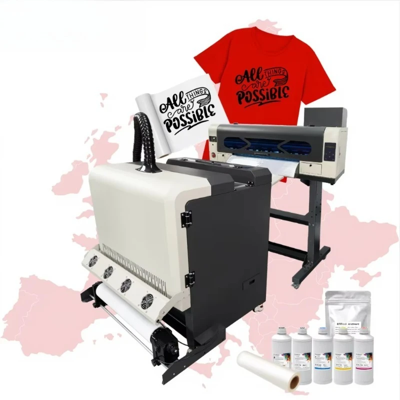 Impresora de Inyección de Tinta DTF, Impresora XP600 I1600 I3200 DTF, Máquina de Impresión de Camisetas, Adhesivos y Prendas de Vestir, Impresora DTF A1