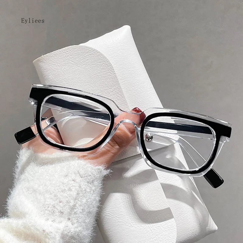 2024 Anti blue Light Glasses Men Women Transparent Computer Glasses Frame Retro Myopia Glasses Square Eyeglasses frames óculos