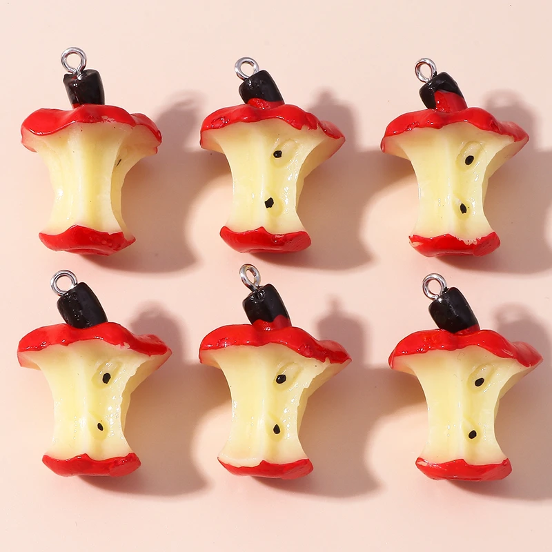 10 Stück niedliche, gemischte Anhänger in Form von Bananen und Orangen aus Harz, zum Basteln von Schmuck, Ohrringen, Halsketten, Armbändern und für DIY-Bastelarbeiten. – Detail 14