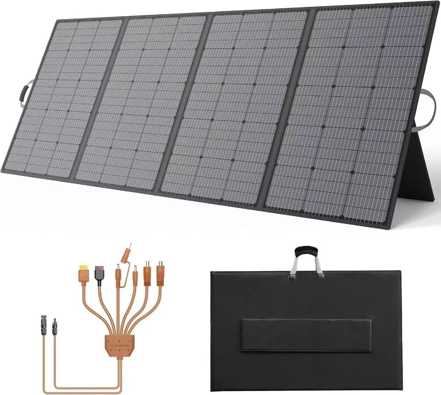 

【Best-selling】400W Foldable Solar Panel IP67 Waterproof Solar Charger with 23% Efficiency for Outdoor Camping & RV Use