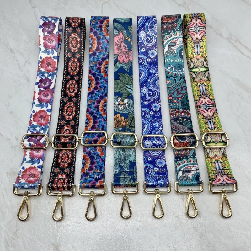 

New Colorful wide shoulder strap ethnic style Bag Strap One Shoulder Adjustable Shoulder Strap