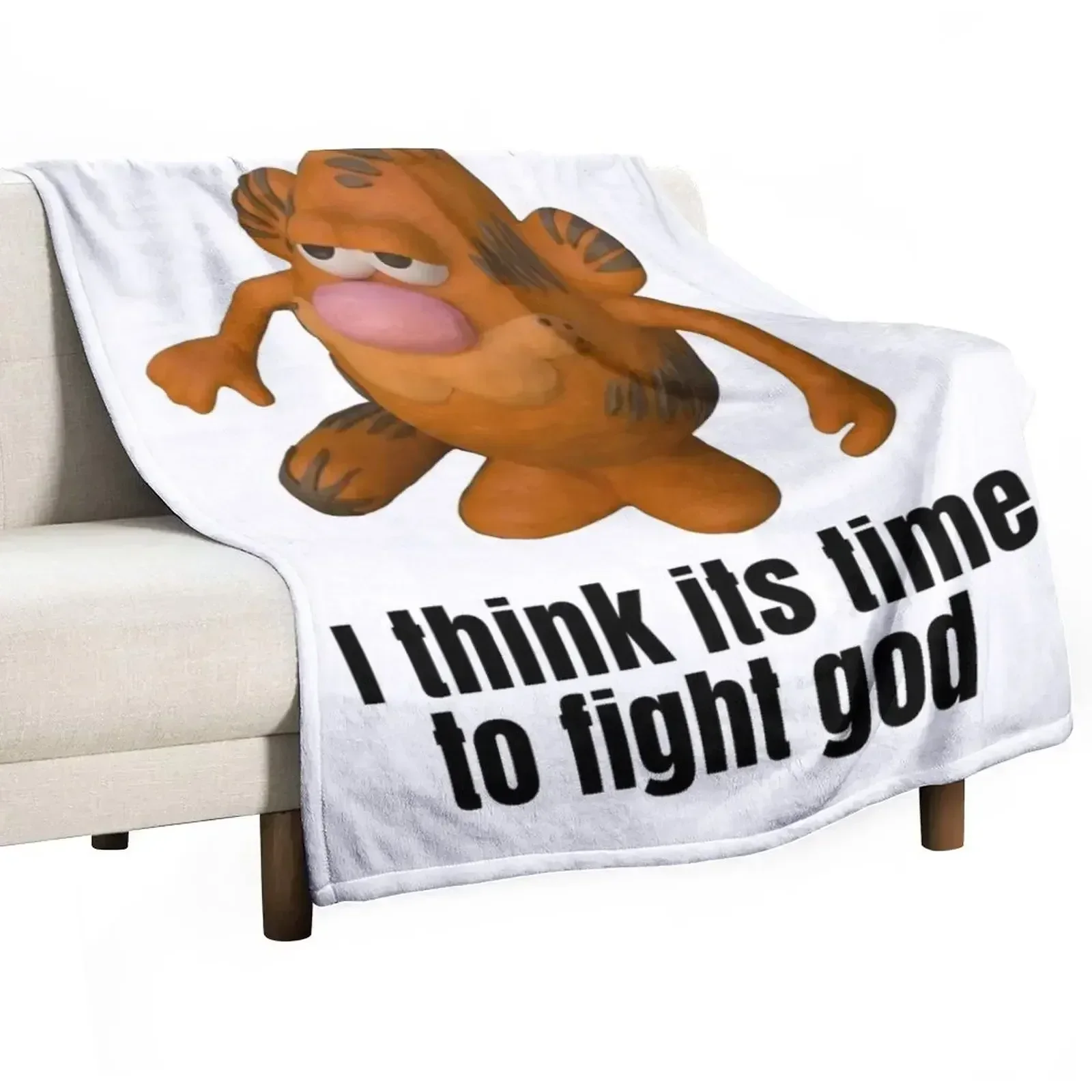 I think its time to fight god Throw Blanket Bed Fashionable Moving Designers Hair Travel Weighted Blankets
