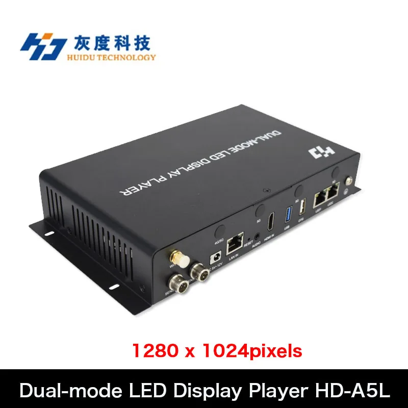 

Huidu Dual-mode LED Display Player HD-A5 / HD-A5L Support 1280 x 1024 pixels ,Work with Receiving Card R712 ,R716 ,R708