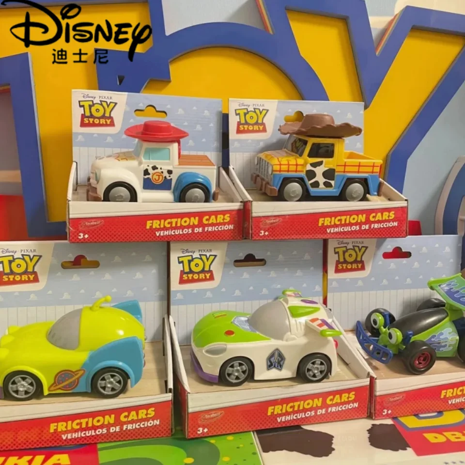 Disney Figure Toy Story Inertial Scooter Anime Figures Woody Buss Jesse Alien Character Friction Car Collection Child Gift