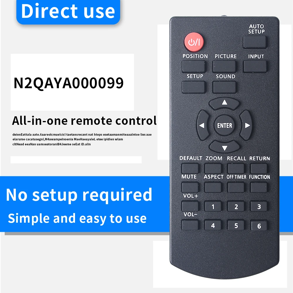 ZF applies to N2QAYA000099 Remote Control For Panasonic  TH-42LF80 TH-49LF80 N2QAYB000691 TH-49LF80U TH-42LF80U FULL HD LCD Disp