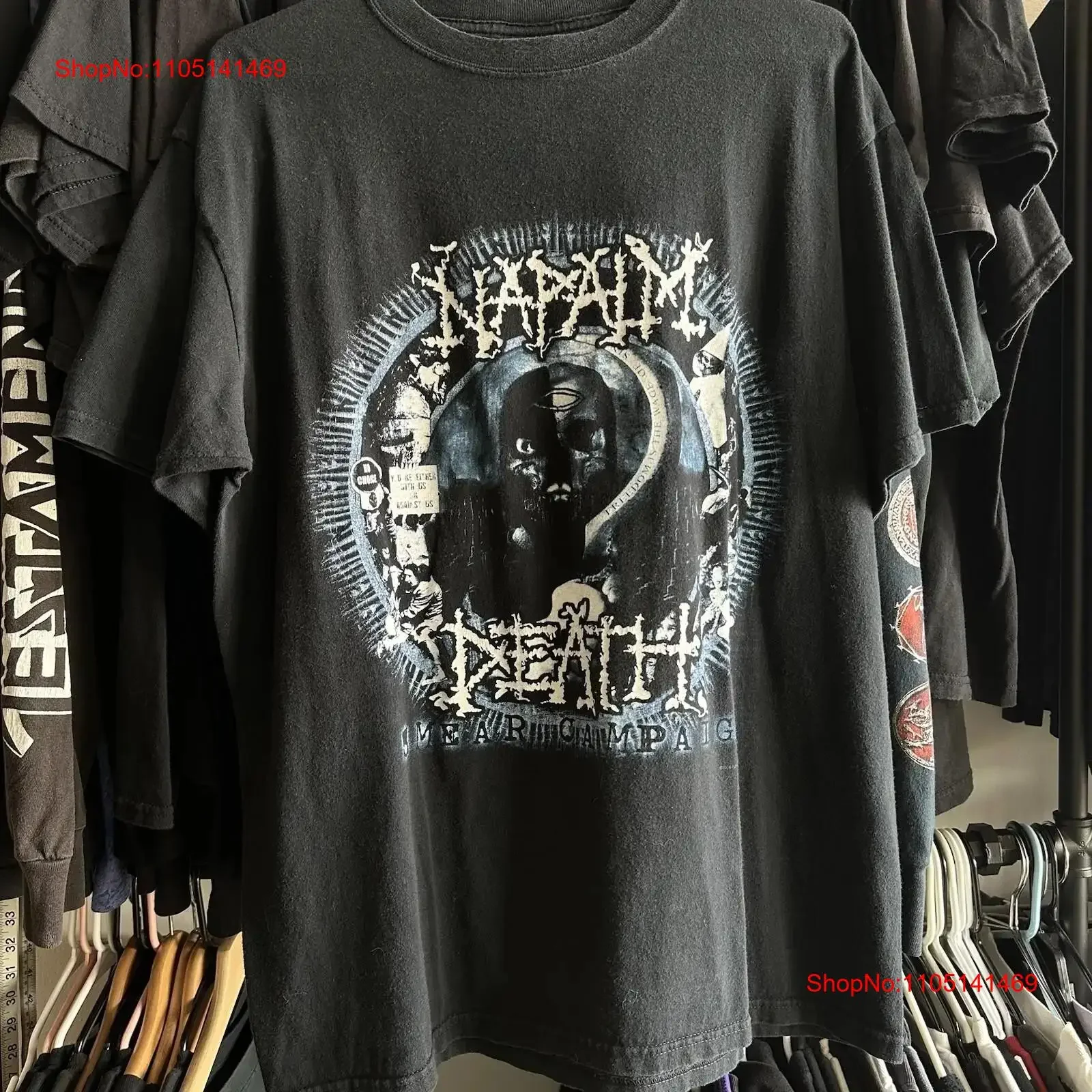 

Napalm Death Smear Campaign Tour LG ENGLISH GRINDCORE METAL BAND ФУТБОЛКА ФУТБОЛКА винтажная стираная графика Слегка дизайнерская одежда