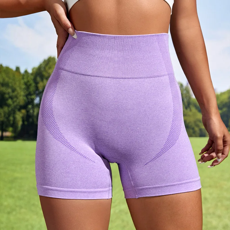 Seksi kadın Spor Yüksek Bel Şort Atletik Spor Salonu Egzersiz Fitness Yoga Tayt Külot Atletik Nefes push up Yoga Kısa