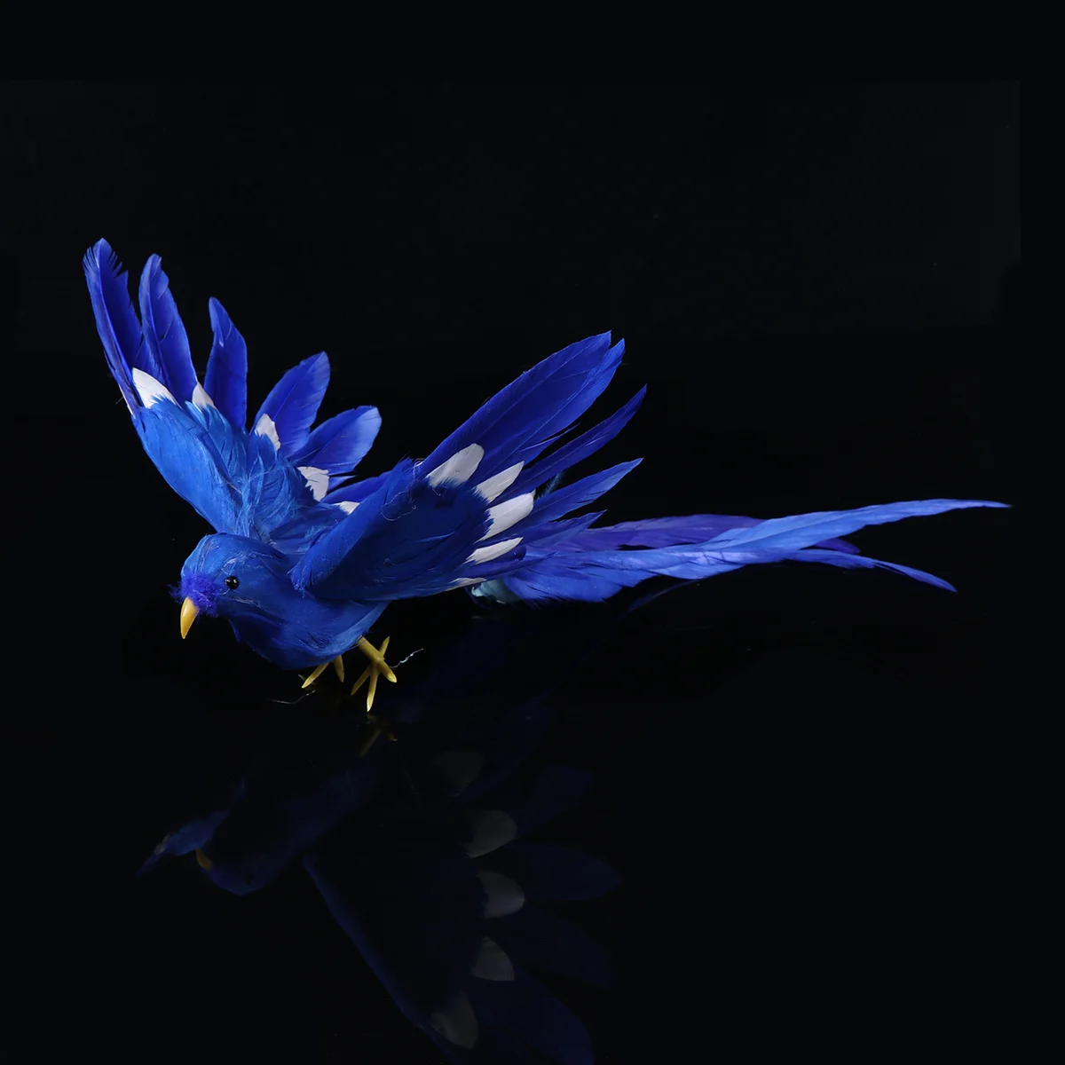 

1pc Bird Nest 18-32Cm Spread Wings Realistic Bird Craft Decor For Home Office Living Room Bedside Garden Statue Ornament