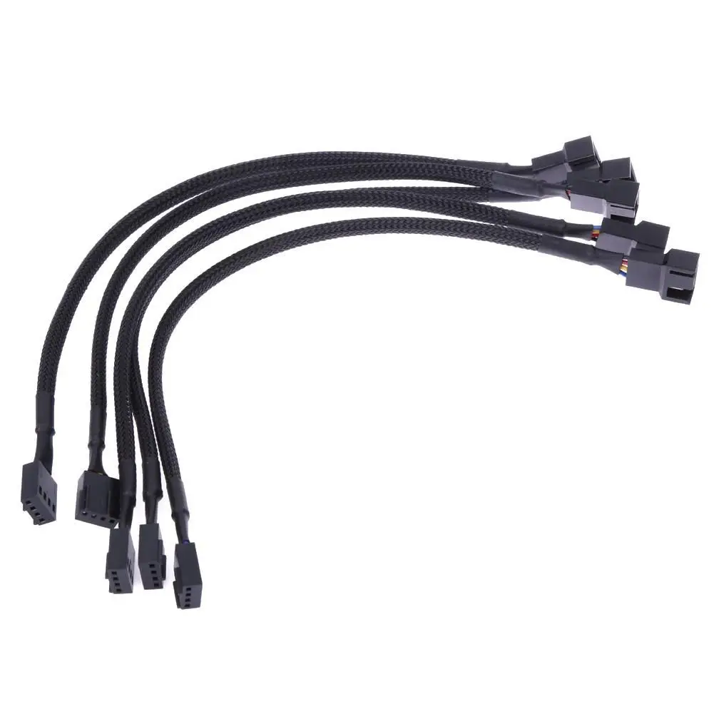 1pc Fan Extension Cable 3 Pin Cable For Computer Fan CPU Fan 4P Adapter Cable Computer Cooling System Accessories 27/42/60/80cm