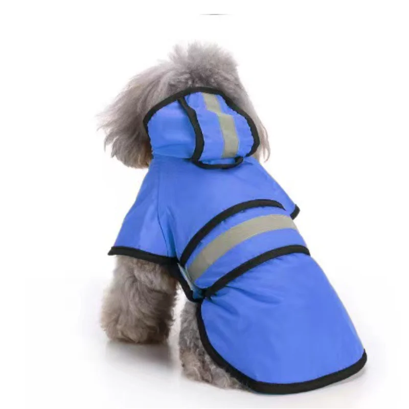 Keep Your Pet Dry And Comfortable - Adjustable Waterproof & Windproof Dog Raincoat!