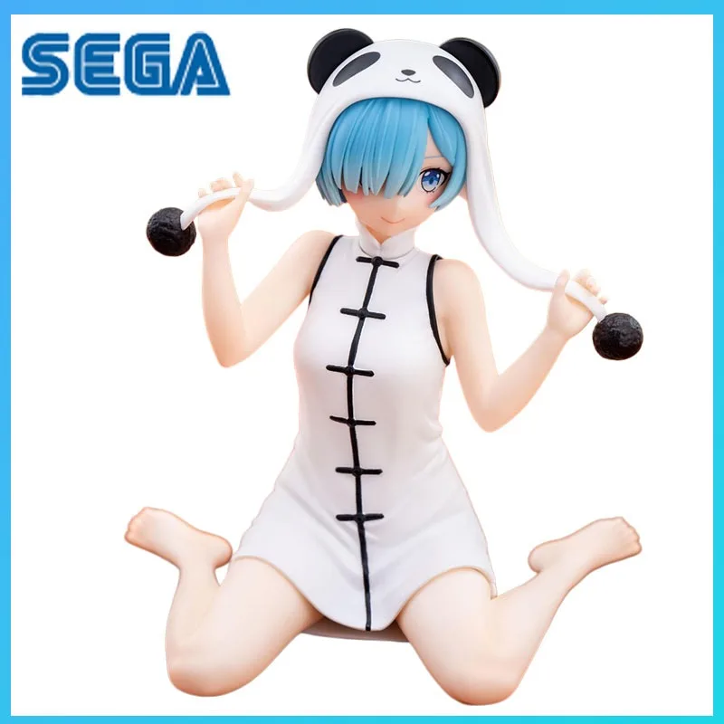 

Rem Re Zero Yumemirize Giant Panda Panda Ver SEGA Anime Figure PVC ABS 10cm Desk Decoration Prize Figure Otaku Gift Black White
