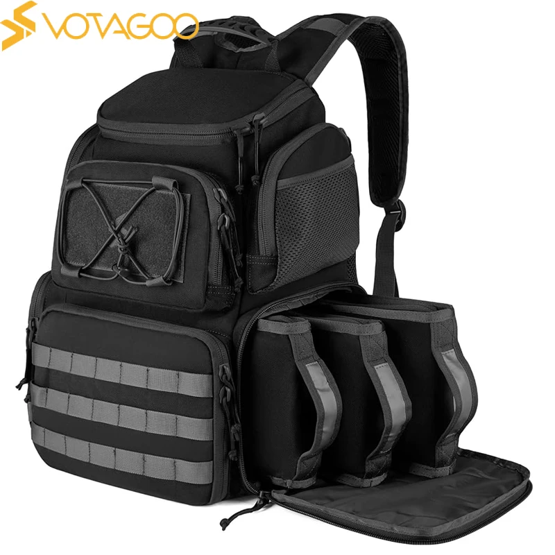 

VOTAGOO Black Tactical Range Backpack V2 Outdoor Hunting Bag Men's Backpack Airsoft Accessories for Nylon