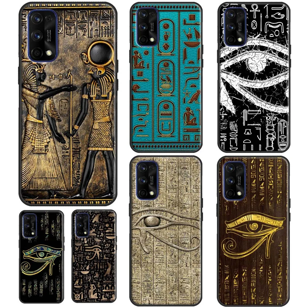 Sacred Eye of Horus Egypt Fresco For OnePlus 11 10 Pro 10T Nord 3 2T CE 2 Lite Realme C55 C35 C33 C31 C30 C21Y GT Neo 5 Case