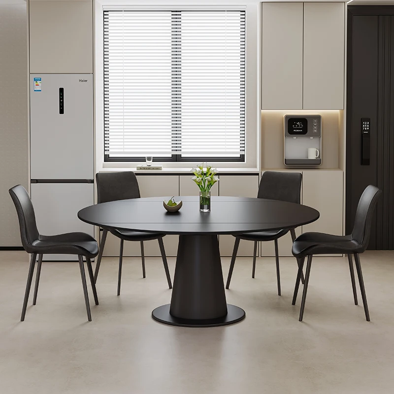 Party Event Round Dining Tables Design Japanese Black Kitchen Dining Table