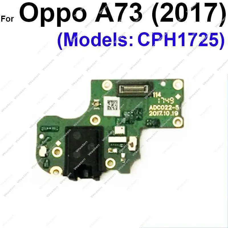 For OPPO A96 A91 A83 A79 A77 A75 A73 A59 A57 A7 A3 A1 AX7 A7X Headphone Jack Earphone Port Board Microphone Connector Flex Parts