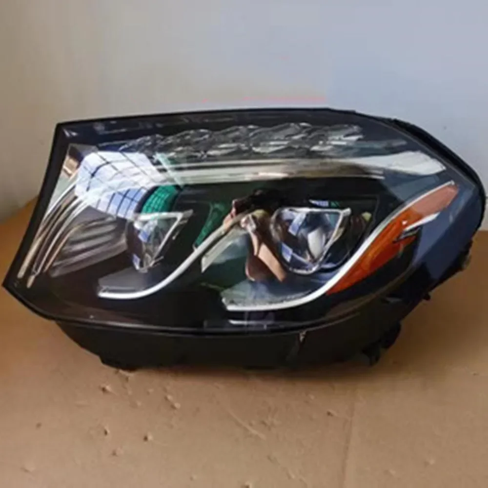 Led Headlight Daytime Running DRL for Mercedes Benz W166 GLS500 GLS400 GLS350 Angel eye turn signal Автомобильные лампы view 2