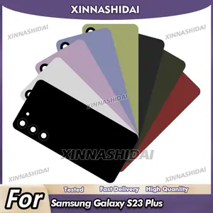 Bilashmart 100%  Glass Back Door Samsung Galaxy S23 plus Rear Battery Cover Lid Housing Shell Case With Camera Lens Adhesive Tools