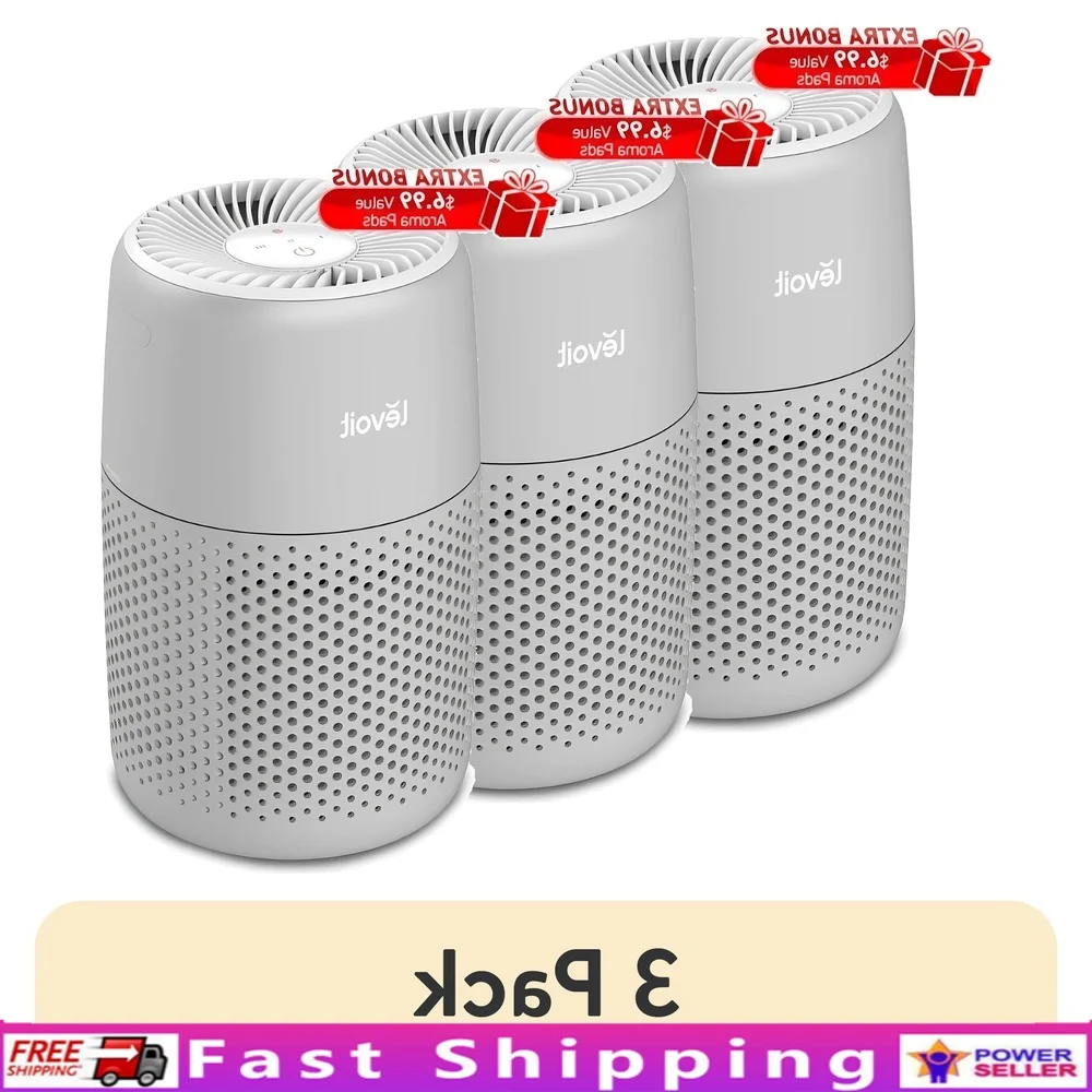 

Мини-очиститель воздуха с ароматом, 3 шт., для спальни, офиса, 178 кв. футов, фильтр с активированным углем, настольный дизайн, легко чистится