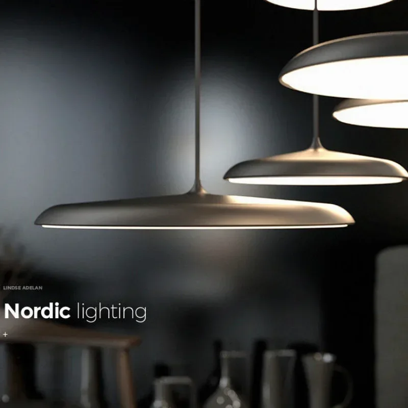 Lampe LED Suspendue en Métal UFO, Design Artistique Moderne, Suspension Ronde d'Nik, Nordique, pour Cuisine, Salle à Manger, Salon, Décoration de Maison