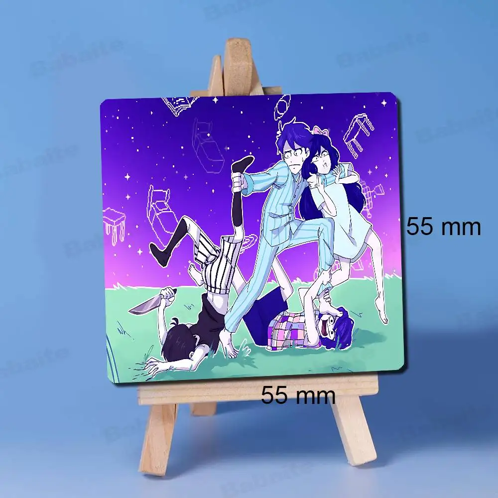 أنيمي نمط لعبة Omori منتجات المغناطيس شخصية التسامي مغناطيس الثلاجة المطبخ