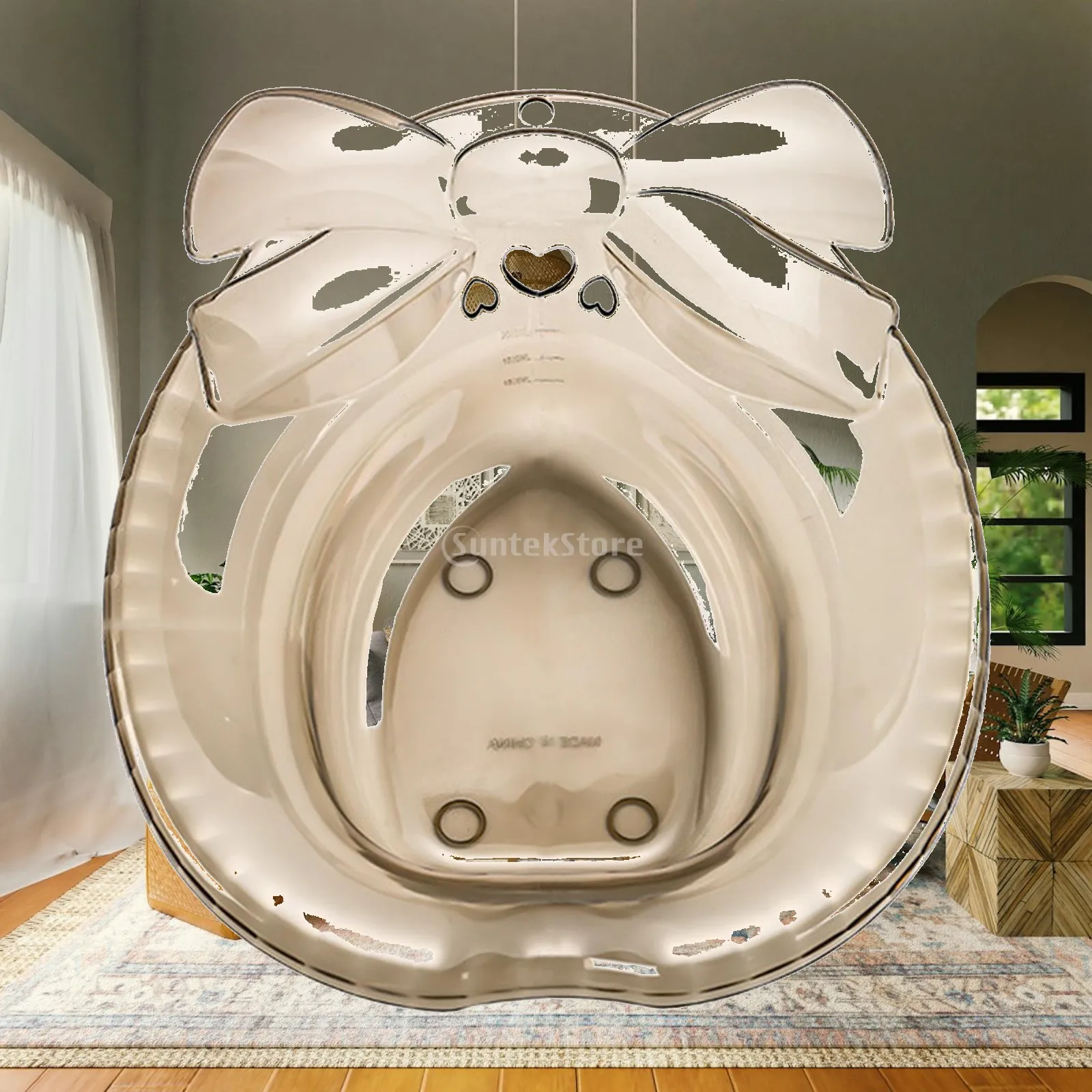 Portable Toilet Sitz Bath Basin for Women Men Elderly Hip Cleansing Bidet PET Plastic over Toilet Seat Easy Store