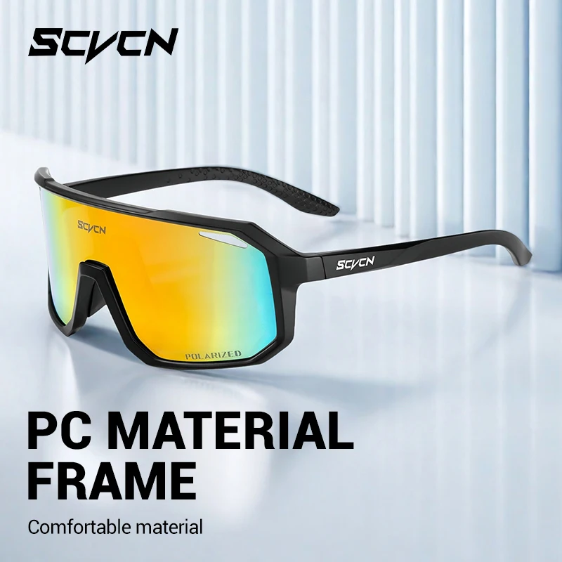 SCVCN Polarized Glasses Fishing Eyewear Men Women Sports Cycling Eyewear Outdoor Riding Goggles UV400 Protection Eyewear