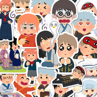 10/50Pcs Anime Drawing Character Graffiti Stickers Fun Sakata Gintoki Sakata Gintoki Decoration Phone Case Skateboard Fan Gift
